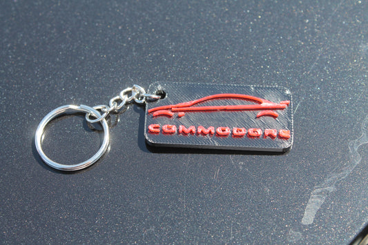 Commodore Silhouette Key Chain