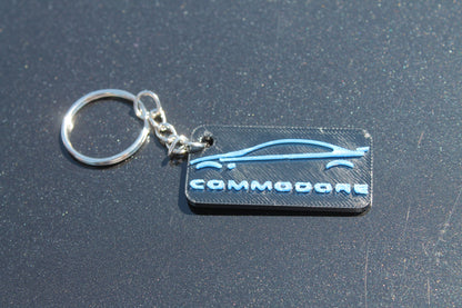 Commodore Silhouette Key Chain