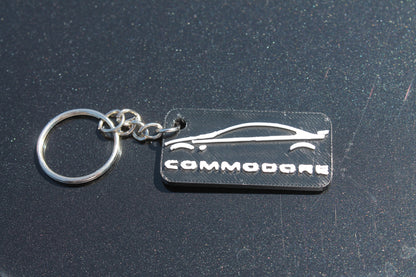 Commodore Silhouette Key Chain
